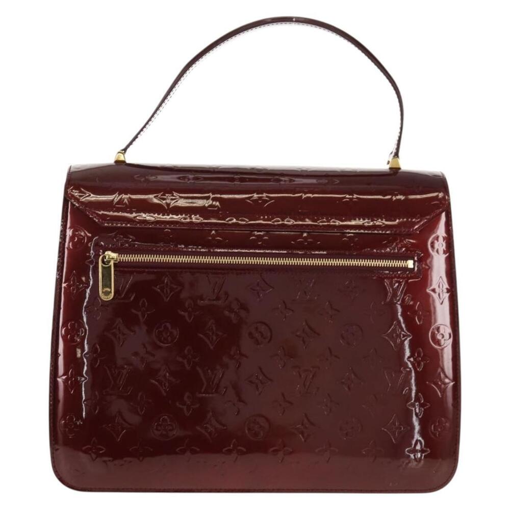 LOUIS VUITTON Monogram Vernis Romaine Hand Bag Rouge Favist M91393 Auth 151670AV - Picture 2 of 16